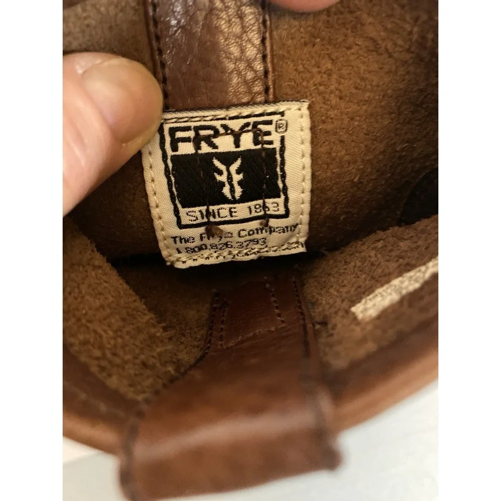 FRYE Youth 12.5 Leather Boots Engineer‎ Harness Pull-On 97206